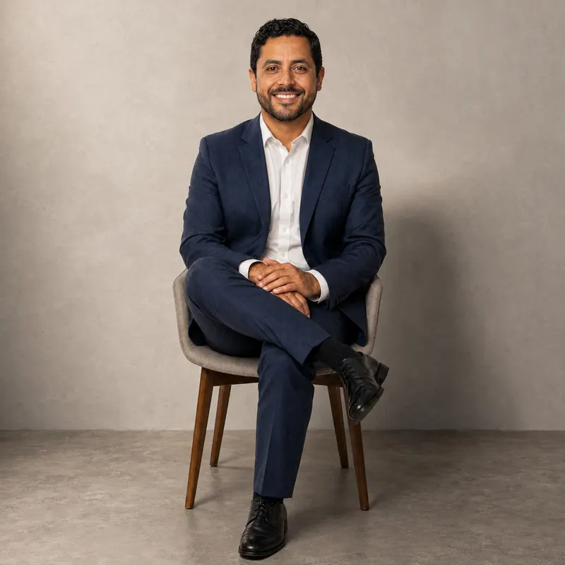 DDSG's CEO, seated in a navy suit